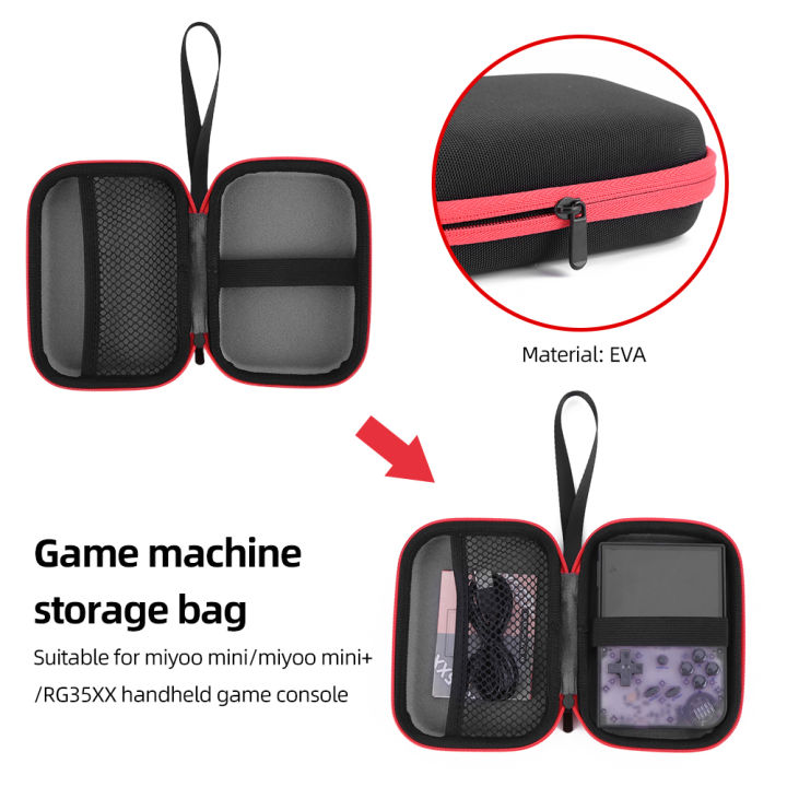 1-2pcs-กระเป๋าถือสำหรับ-miyoo-minimiyoo-mini-rg35xx-กระเป๋า-eva-กันน้ำเกมคอนโซลป้องกันกระเป๋า-lanyard
