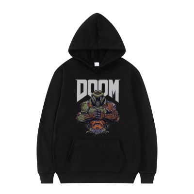 Creative Doom Eternal Game Slayer Skull Pullover Print Streetwear Cotton Korean Style Unisex All-match Hoodie Long-Sleeve Jacket Size XS-4XL