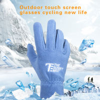 Happpybuyner Winter Men Women Unisex Wind-proof Thermal Touch Screen Ski Gloves Outdoor Sport Cycling Waterproof Fleece Snowboard Gloves