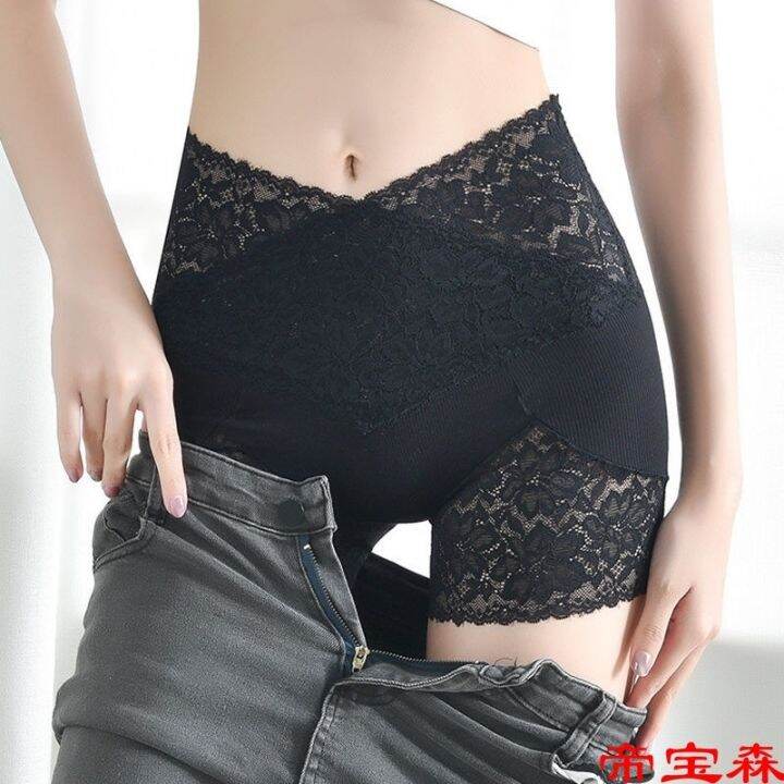 cod-high-waist-safety-pants-belly-lifting-hip-underpants-womens-large-size-seamless-leggings-anti-fleeing-insurance-shorts