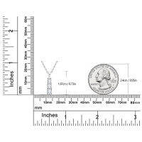 [COD] Risewell เครื่องประดับ ยุโรปและสหรัฐอเมริกาเล็กๆน้อยๆออกแบบ 0.6 กะรัต Moissanite สร้อยคอ S925 จี้หินเงินสามก้อน