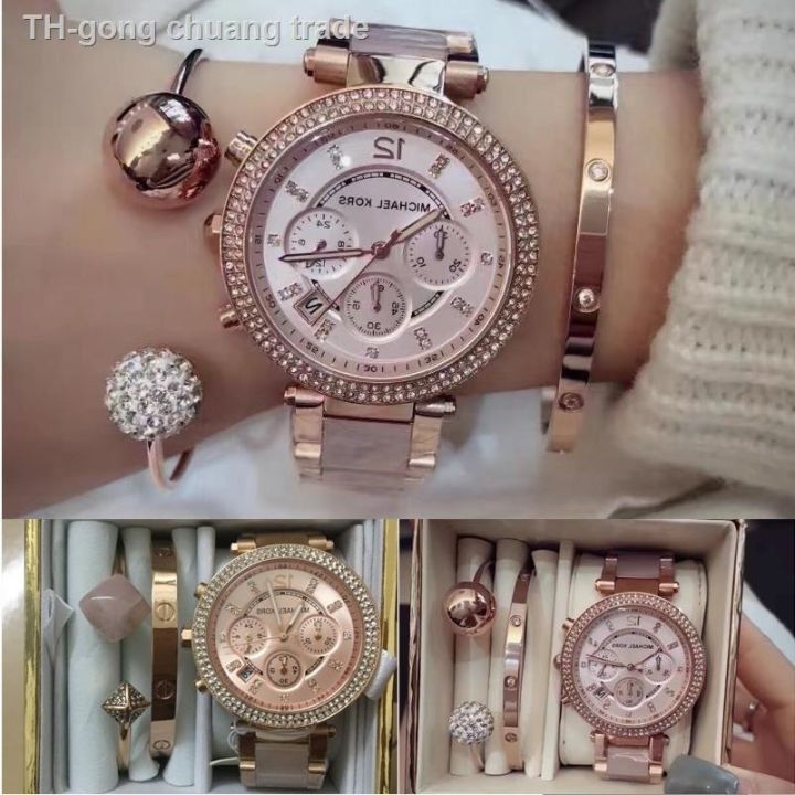 นาฬิกา-michael-kors-mk-parker-mini-multi-function-ladies-watchนาฬิกาแบรนด์เนมแท้100-mk5896