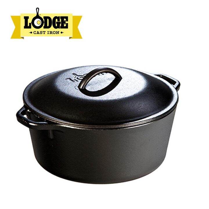 Lodge 5 Quart Seasoned Cast Iron Dutch Oven | Lazada PH