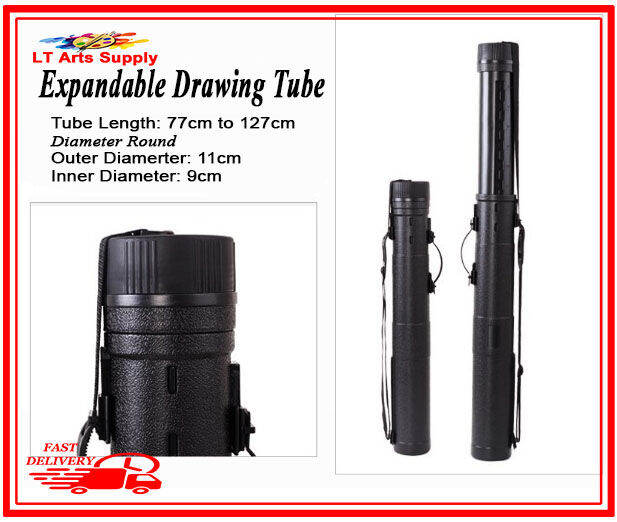 Heavy Duty Expandable Plastic drawing tube telescopic blueprint storage