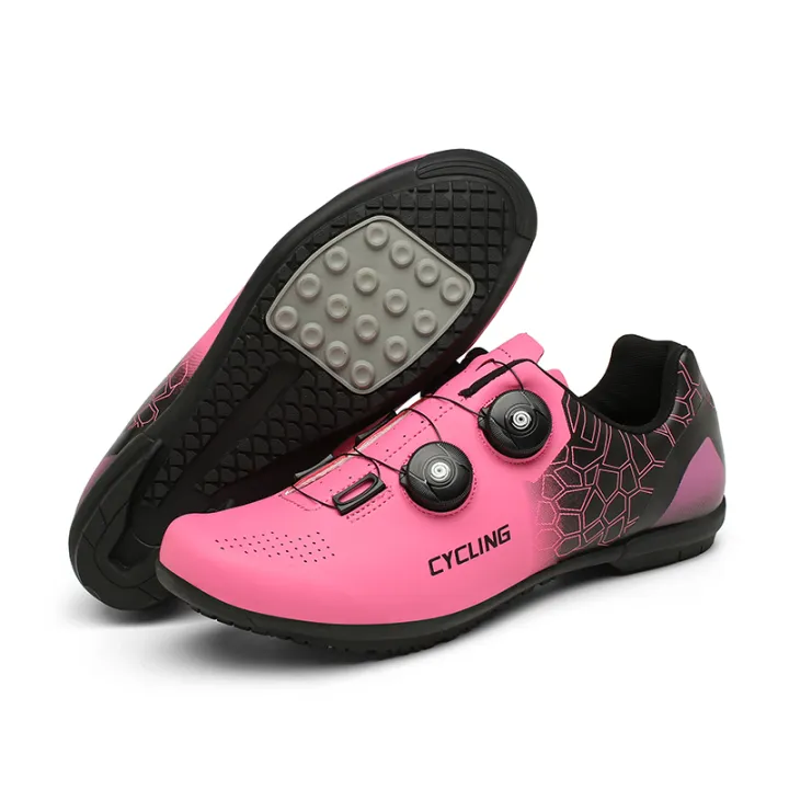 pink bike shoes