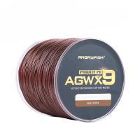 LAkutterfly ANGRYFISH Diominate X9 PE สาย9เส้นสานถัก500เมตร/547yds ซุปเปอร์แข็งแกร่งสายการประมง15LB-100LB สีน้ำตาล【cod】