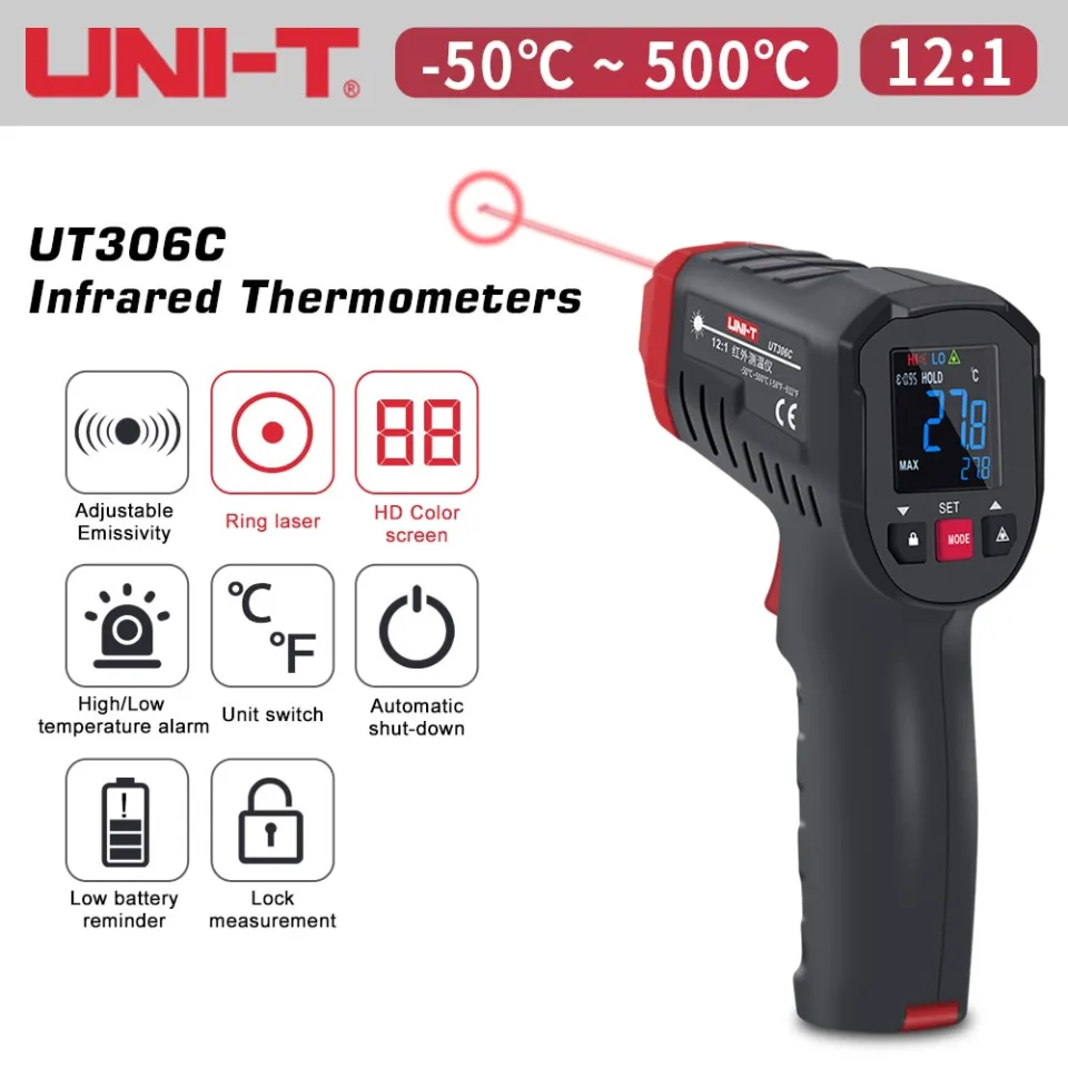 uni-t digital thermal meter ut306c non-contact