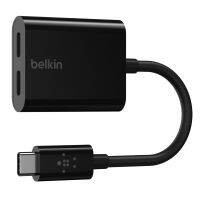 Promotion Belkin อะแดปเตอร์ USB-C ชาร์จและฟังเพลงได้พร้อมกันสำหรับ Galaxy Note 10+, Google Pixel 4,  Pro, Huawei P30/P30 Pro พร้อมส่ง อะ แด ป เตอร์ อะแดปเตอร์ รถยนต์