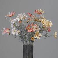 【hot】☾☢  Artificial Flowers Silk Chrysanthemums Bouquet for DecorationPartyWeiddingPicnic Gifts Crafts