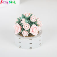 LS【Fast Delivery】Compatible For Lego Building Blocks Bouquet Diy Small Particles Mini Flower Potted Model Romantic Table Ornaments1【cod】