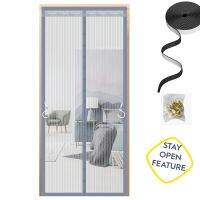 【HOT】☒ Door Custom Size Net Curtain Fly Insect Closing Invisible Mesh indoor living room