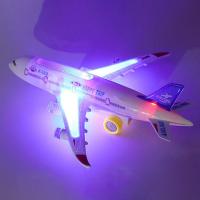 Aircraft Toy Hand-on Ability Kids Toy 360 Rotation Electric A380 Airplane Moving Flashing Lights Model Toy for Kids