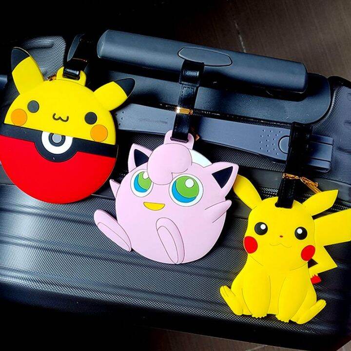 Pokémon Pikachu Luggage Tag Listing Anti-Lost Boarding Pass Pendant ...