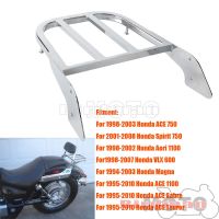 Motorcycle Chrome Steel Sissy Bar Backrest Luggage Rack For Honda Shadow Spirit Aeri ACE 750 1100 Sabre Tourer VLX 600 1994-2010