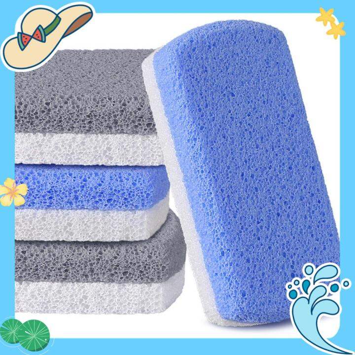 JANNERSATI 2Pcs Ellipse Foam Glass Exfoliating Scrub Remove Calluses