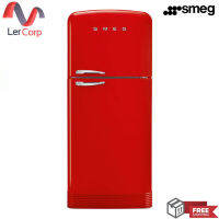 [0% 10 เดือน] (Smeg) ตู้เย็นสไตล์ 50s Retro รุ่น FAB50RRD5 สีแดง