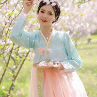 2023สไตล์เกาหลีแบบดั้งเดิมเครื่องแต่งกาย Hanbok การถ่ายภาพเสื้อผ้า Vintage เทศกาลชุดผู้หญิง R พื้นบ้านเต้นรำ Hanbok Dress