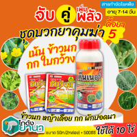 ? ชุดบวกยาคุม5 คีนเนอร์+ซันรีอุส ขนาด 500ซีซี+50กรัมx2กล่อง กำจัดหญ้าข้าวนก หญ้าเดือย กก ผักปอดนา