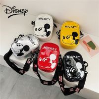 HOT★Disney กระเป๋าไหล่เด็ก Mickey แฟชั่นเหรียญผู้หญิงกระเป๋าหรูหรากระเป๋าสตางค์บุรุษกระเป๋าสตรีขายส่งด้วยโซ่ PU