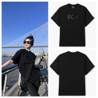 Boy London แบรนด์ใหม่ของแท้เด็กชายแขนสั้นชายและหญิงเสื้อยืดคู่รักพิมพ์ออฟเซ็ตสามสีป้องกันสงครามฤดูร้อนใหม่หลวมแขนครึ่งสไตล์ใหม่