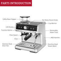 HiBREW Barista Pro Auto บดถั่วกาแฟอัตโนมัติ Cappuccino Commercial Espresso Maker สำหรับ Cafe Ho Restaurant
