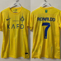 AI Nassr ชุดเหย้าฟุตบอลแขนสั้น #7 Ronaldo Fan Edition 23/24