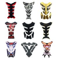 Motorcycle 3D Tank pad Sticker Decal Fishbone Carbon Fiber Devil Skull Logo Protect Cover Fuel Oil Gas moto Racing Accessories