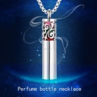 New Aromatherapy Diffuser Necklace Locket Perfume Pendant Jewelry Men and