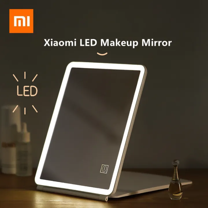 Xiaomi Portable Folding Led Makeup Mirror Rechargeable, 3color light