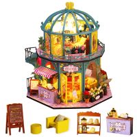 [COD]Cutebee Dollhouse Miniature Kit พร้อมเฟอร์นิเจอร์, บ้านตุ๊กตาไม้ชุด Creative Room Idea ของขวัญของเล่นสำหรับเด็ก A68