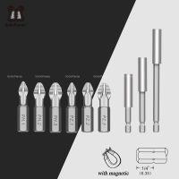 【CW】 10Pcs/Lot 25mm CR-V PZ/PH Pozidrive Phillips Bits Shanked Anti Screwdriver Magnetic PZ1 PZ2 PZ3 6.35mm