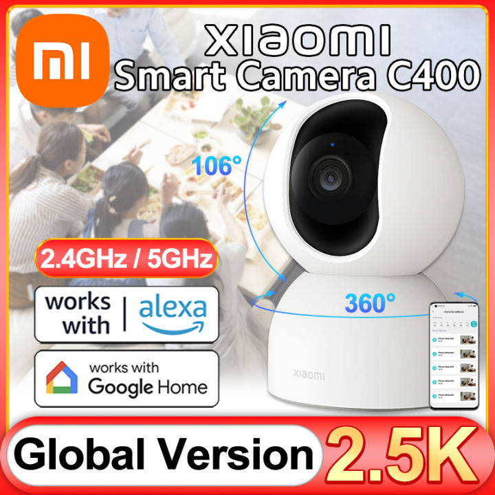  Xiaomi Smart Camera C400, 4MP, 360° Rotation, AI Human  Detection, 2.4GHz / 5GHz Wi-Fi Support, White : Electronics