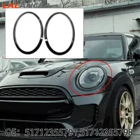 LA กรอบไฟหน้ารถ1คู่แหวนเล็ม51712355791 51712355798ใช้ได้กับ Mini Cooper F55 F56 F57【fast】