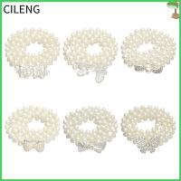 CILENG Blings เข็มขัดกระโปรงชุดเดรสพลอยเทียมสำหรับเสื้อผ้ากุลสตรีอุปกรณ์เสริมแถบผ้าคาดเอวเข็มขัดเอวประดับด้วยไข่มุกเข็มขัดปรับได้หัวเข็มขัด