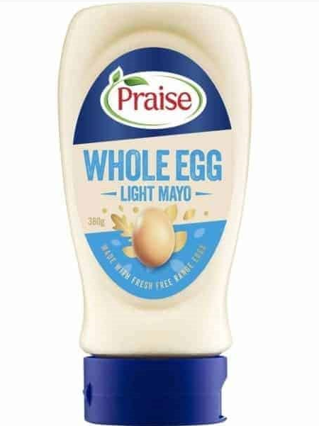 เพรส โฮลเอ้กครีมมี่มายองเนส Praise Real Whole Egg Creamy Mayonnaise 335G (9092)