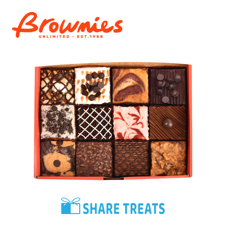 Brownies Unlimited Pick Your Favorites Box of 12 (SMS eVoucher) Lazada PH