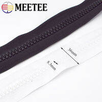 12M Meetee 10# Resin Zipper+singledouble-sided Pull Head Open-end Zip for Outdoor Travel Tent Backpack DIY Sewing Accessories