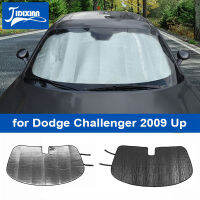 JIDIXIAN รถด้านหน้ากระจกบังแดด Sun Visor Anti UV Ray อุปกรณ์เสริมสำหรับ Dodge Challenger 2009 2010 2011 2012 2013 Up