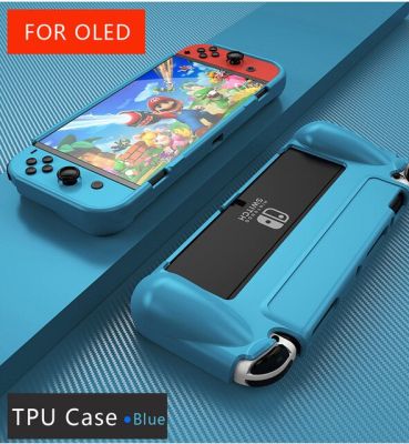 2021ใหม่เคสนินเท็นโดสวิตช์ OLED สำหรับนินเท็นโดสวิตช์ OLED Maoruisi สวิตช์ฝาหลัง OLED TPU NS เคสกล่องป้องกันเกม OLED