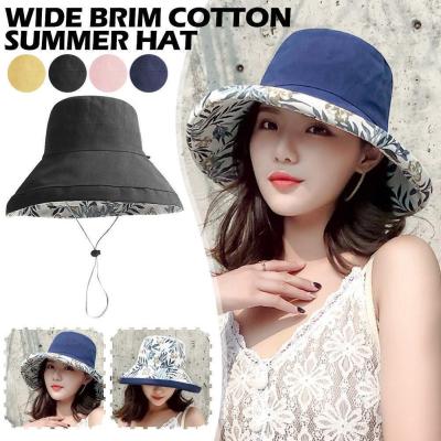 Versatile Sun Protection Hat Summer Bucket Hat Foldable Fisherman Hat Wide Brim Sun Hat Korean-style Cotton Hat