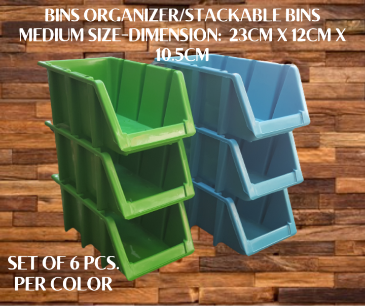 Bins organizer/stackable binsmedium size Lazada PH