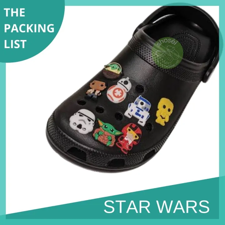 Star Wars Croc Jibbitz Charm Cartoon Role R2-D2 C-3PO Cute Clog Charms Pins  Women Shoes Decoration Accessories | Lazada PH