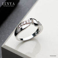 Lenya Jewelry แหวนเงินแท้ 925 ประดับอัญมณี ดีไซน์สุดคลาสิค เหมาะสำหรับสวมใส่กับเสื้อผ้าทุกชุดทุก สไตล์