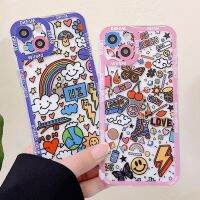 (Great. Cell phone case)V21E เคสสำหรับ Vivo โทรศัพท์ TPU ลายการ์ตูนใส,Y20โปร V23 Y19 Y51 Y76 Y21S 5G Y52S V23E Y12S Y15S Y11กันชน