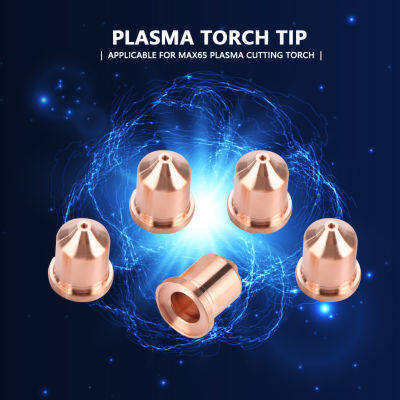 5Pcs 45A 220941 Copper Plasma Cutter Nozzle Tips Fit for MAX65 Plasma Cutting Torch Consumable Replacement