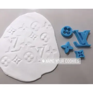 LV Louis Vuitton Pattern Cookie Fondant Cutters 1 set Cookie Cutters 3D  printed