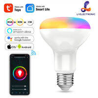 Tuya 9W  WIFIสมาร์ทหลอดไฟLED (ตัวแบน扁)