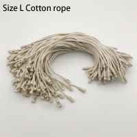 100PC /lot Plastic Tag White Beige Black Hang Tag Polyester Rope String Snap Lock Pin Loop Tie Fasteners Cable Management