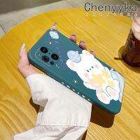 เคส Chenyyka สำหรับออปโป้ไฟนด์ X3 Pro เคสลายการ์ตูนรูปหมีแสนหวานเคสโทรศัพท์บางดีไซน์ใหม่ที่สร้างสรรค์ป้องกันขอบสี่เหลี่ยมเคสนิ่มเคสปลอกซิลิโคนกันกระแทก