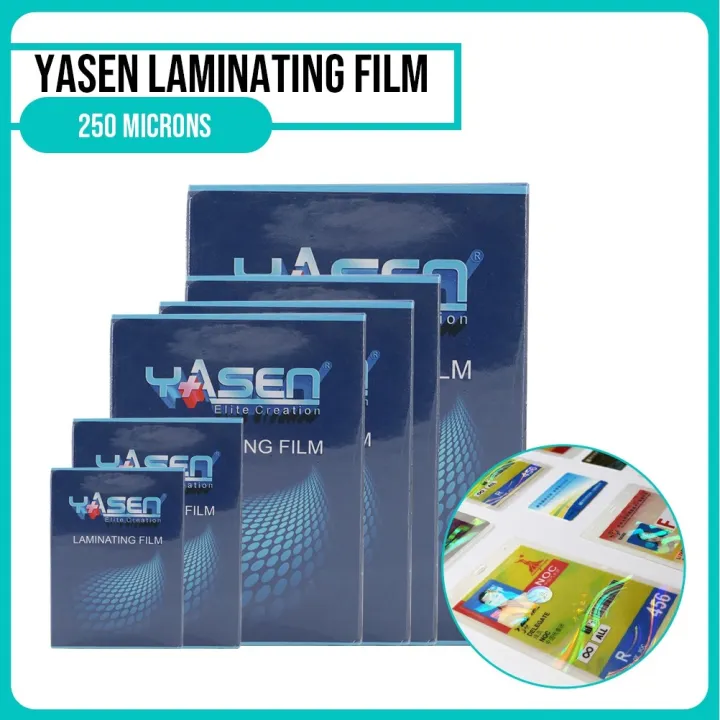 Yasen Laminating Film ( A4 Short Long 5R 4R ) 250 microns 100 Sheets
